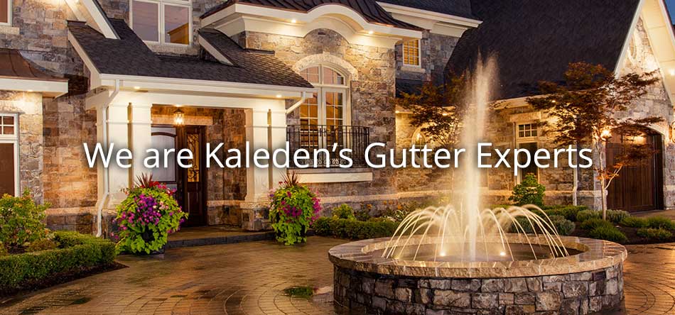 Eavestroughs installed on new home with Kaleden's Gutter Experts