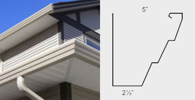 stepped face gutter